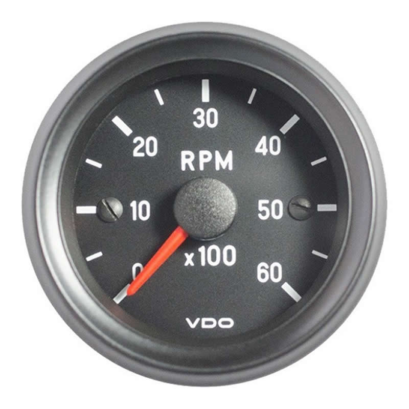 VDO Cockpit Vision Tachometer 6000 RPM 52mm 12V